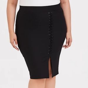 Torrid Plus Size Black Pencil Skirt 4X